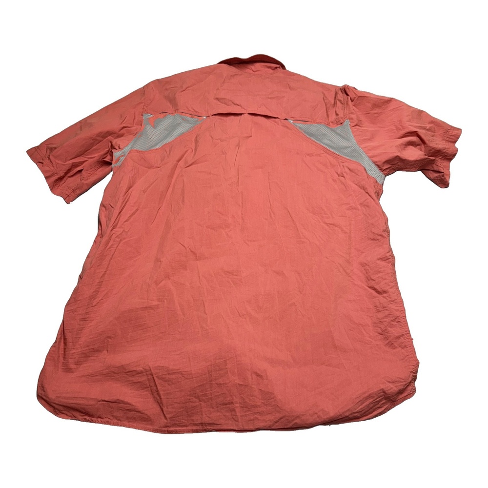 Gander Mountain Vented Fishing Shirt Mens XLT Coral Vintage - Picture 4 of 9